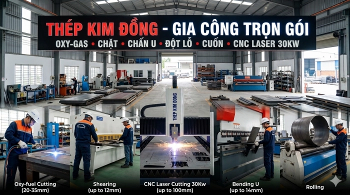 Các Phương Pháp gia công Kim loại tấm tại Thép kim đồng