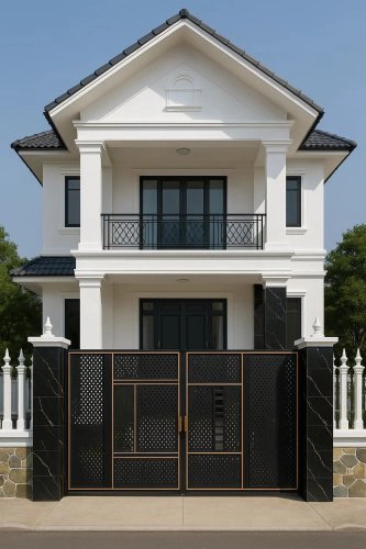 Cổng thép hoa văn CNC - KD254